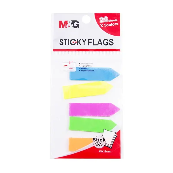 Colored Sticky Flags -  20sheets - 5 colorsفواصل