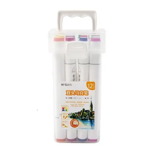 طقم فنون 12 قلم M&G Marker pen set