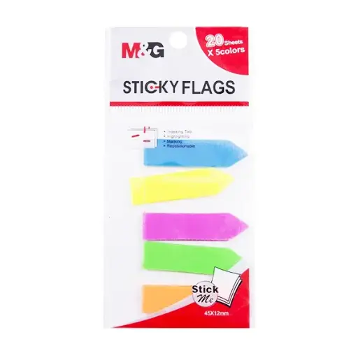 Colored Sticky Flags -  20sheets - 5 colorsفواصل