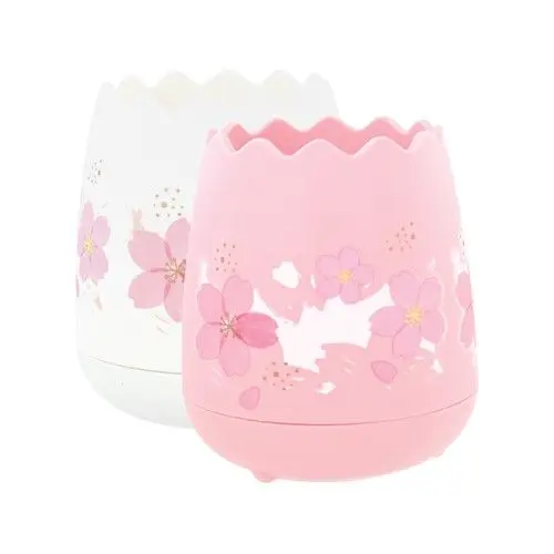 كوب اقلام ساكورا M&G Cherry Blossoms Egg Pen Holder Creative Storage Case