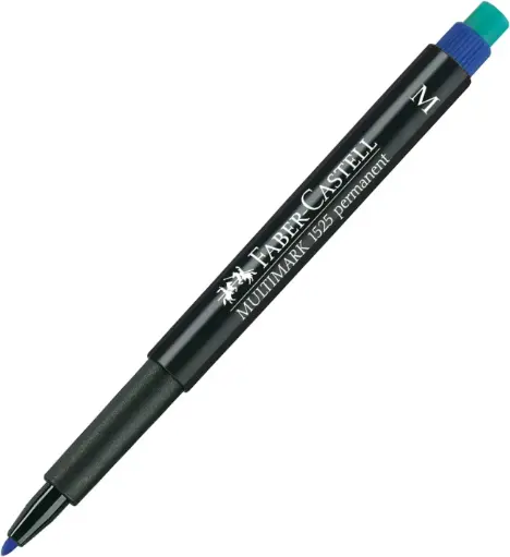 Mقلم ماركر فابر كاسل Blue Faber-Castell Permanent Marker with Eraser