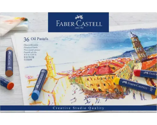 Faber-Castell Oil pastels cardboard wallet of 36 
